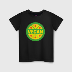 Детская футболка хлопок Vegan pizza