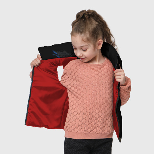 Детский жилет утепленный 3D Неоновые крылья на спине, цвет красный - фото 5
