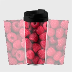 Термокружка-непроливайка Малина - паттерн - фото 2