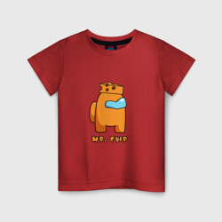 Мистер Сыр из Among Us Logic – Детская футболка хлопок с принтом купить со скидкой в -20%
