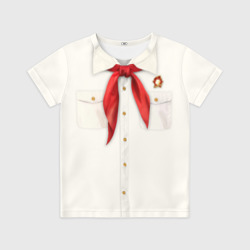 Детская футболка 3D Пионер с галстуком