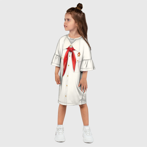 Детское платье 3D с принтом Поинер, фото на моделе #1
