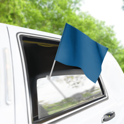 Флаг для автомобиля Синий низ - фото 2