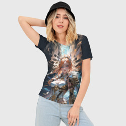 Женская футболка 3D Slim Боевая фея - фото 2