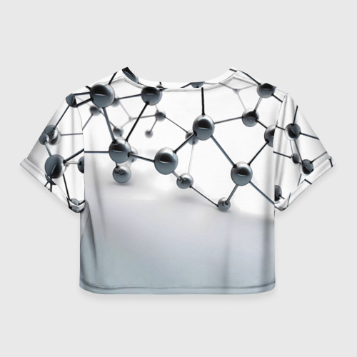 Женская футболка Crop-top 3D Prizm blockchain, цвет 3D печать - фото 2