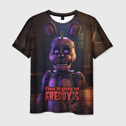 Мужская футболка 3D Five     Nights at Freddys  Bonnie