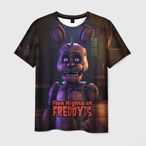 Мужская футболка 3D Five     Nights at Freddys  Bonnie, цвет 3D печать