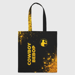 Шоппер 3D Cowboy Bebop - gold gradient: надпись, символ