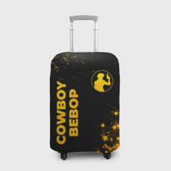 Чехол для чемодана 3D Cowboy Bebop - gold gradient: надпись, символ