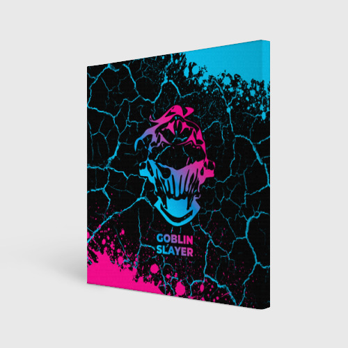 Холст квадратный Goblin Slayer - neon gradient, цвет 3D печать