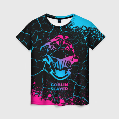 Женская футболка 3D Goblin Slayer - neon gradient, цвет 3D печать