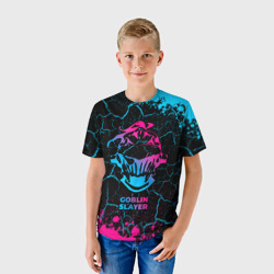 Детская футболка 3D Goblin Slayer - neon gradient - фото 2