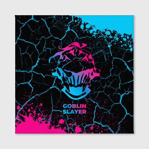 Холст квадратный Goblin Slayer - neon gradient, цвет 3D печать - фото 2