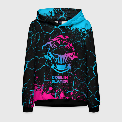 Мужская толстовка 3D Goblin Slayer - neon gradient, цвет черный