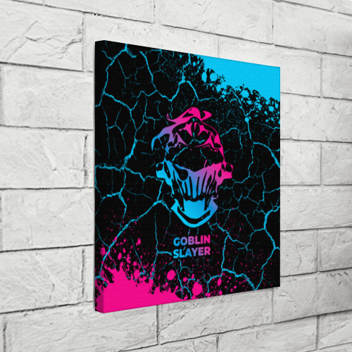 Холст квадратный Goblin Slayer - neon gradient, цвет 3D печать - фото 3