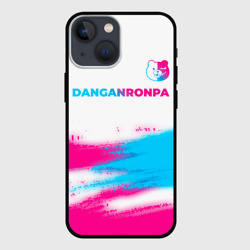 Чехол для iPhone 13 mini Danganronpa neon gradient style: символ сверху