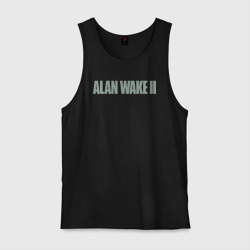 Мужская майка хлопок Alan Wake 2 logo