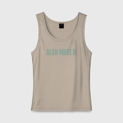 Женская майка хлопок Alan Wake 2 logo