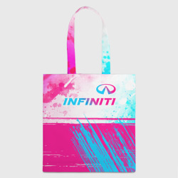 Шоппер 3D Infiniti neon gradient style: символ сверху