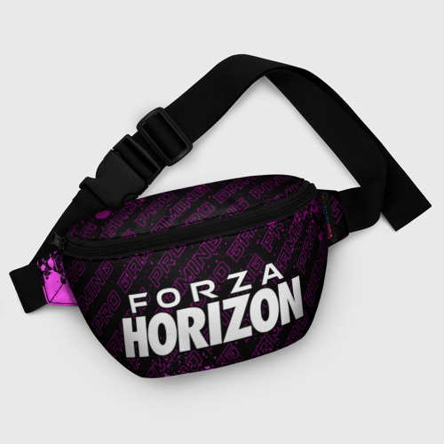 Поясная сумка 3D с принтом Forza Horizon pro gaming: надпись и символ, фото #5