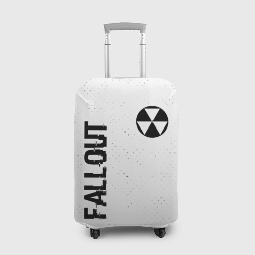 Чехол для чемодана 3D Fallout glitch на светлом фоне: надпись, символ, цвет 3D печать