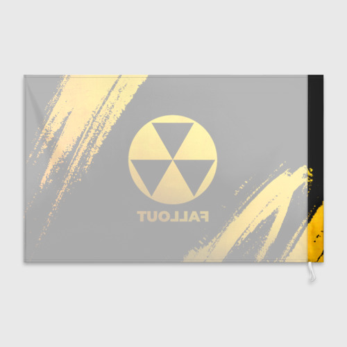 Флаг 3D Fallout - gold gradient - фото 2