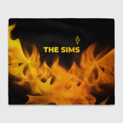 Плед 3D The Sims - gold gradient: символ сверху