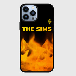 Чехол для iPhone 13 Pro Max The Sims - gold gradient: символ сверху