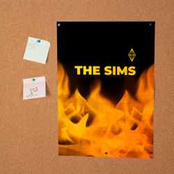 Постер The Sims - gold gradient: символ сверху - фото 2