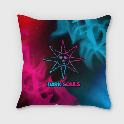 Подушка 3D Dark Souls - neon gradient