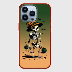 Чехол для iPhone 13 Pro Funny skeleton - halloween - neural network