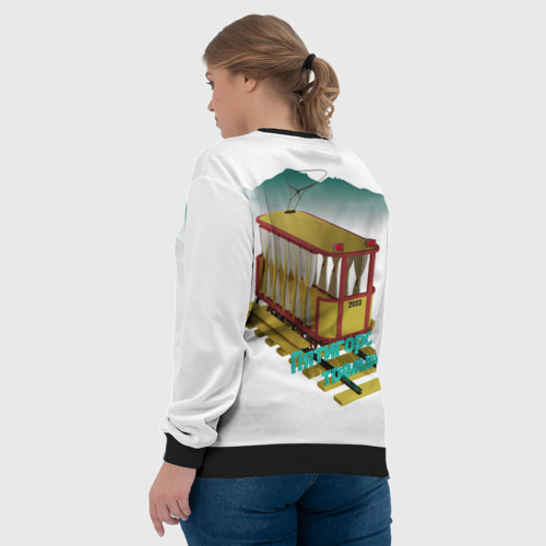 Женский свитшот 3D Пятигорский трамвай, цвет 3D печать - фото 7