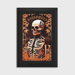 Ежедневник Gothic skeleton - floral pattern