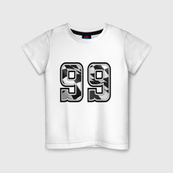 Детская футболка хлопок Год рождения номер регион 99