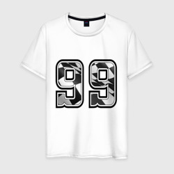 Мужская футболка хлопок Год рождения номер регион 99
