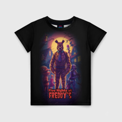 Детская футболка 3D Five Nights at    Freddy's horror