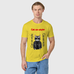 Мужская футболка хлопок Cat on style - фото 2
