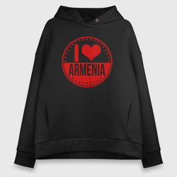 Женское худи Oversize хлопок Love Armenia