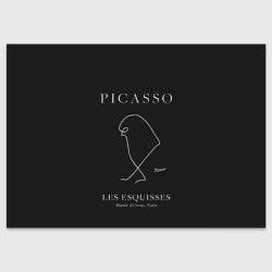 Поздравительная открытка Птица на черном - Пабло Пикассо