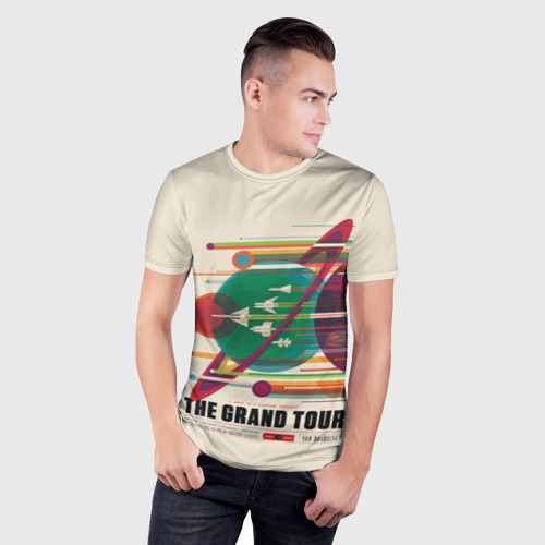Мужская футболка 3D Slim Гранд тур - НАСА, цвет 3D печать - фото 3