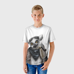 Детская футболка 3D Лемур - фото 2