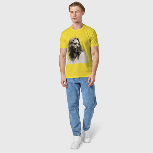 Мужская футболка хлопок Иешуа Га-Ноцри, цвет желтый - фото 5