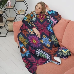 Плед с рукавами Орнамент удмуртский - фото 2