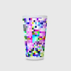 Кружка с принтом Пиксельная яркая абстракция для любого человека, вид спереди №2. Цвет основы: белый