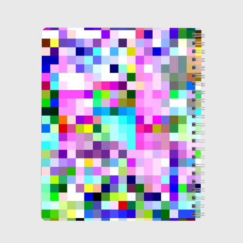 Тетрадь Пиксельная яркая абстракция, цвет линия - фото 2