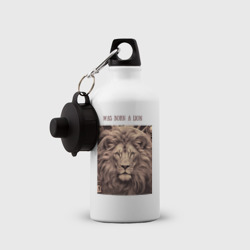 Бутылка спортивная Was born a lion - фото 2