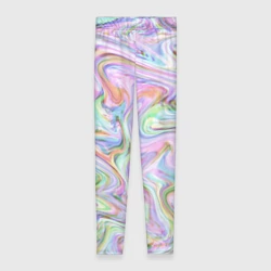 Леггинсы 3D Абстрактные розовые волны