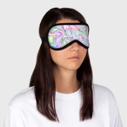Маска для сна 3D Абстрактные розовые волны - фото 2
