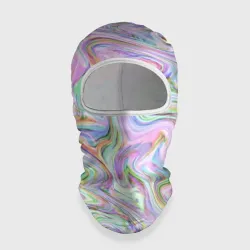 Балаклава 3D Абстрактные розовые волны