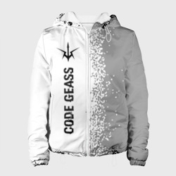 Женская куртка 3D Code Geass glitch на светлом фоне: по-вертикали